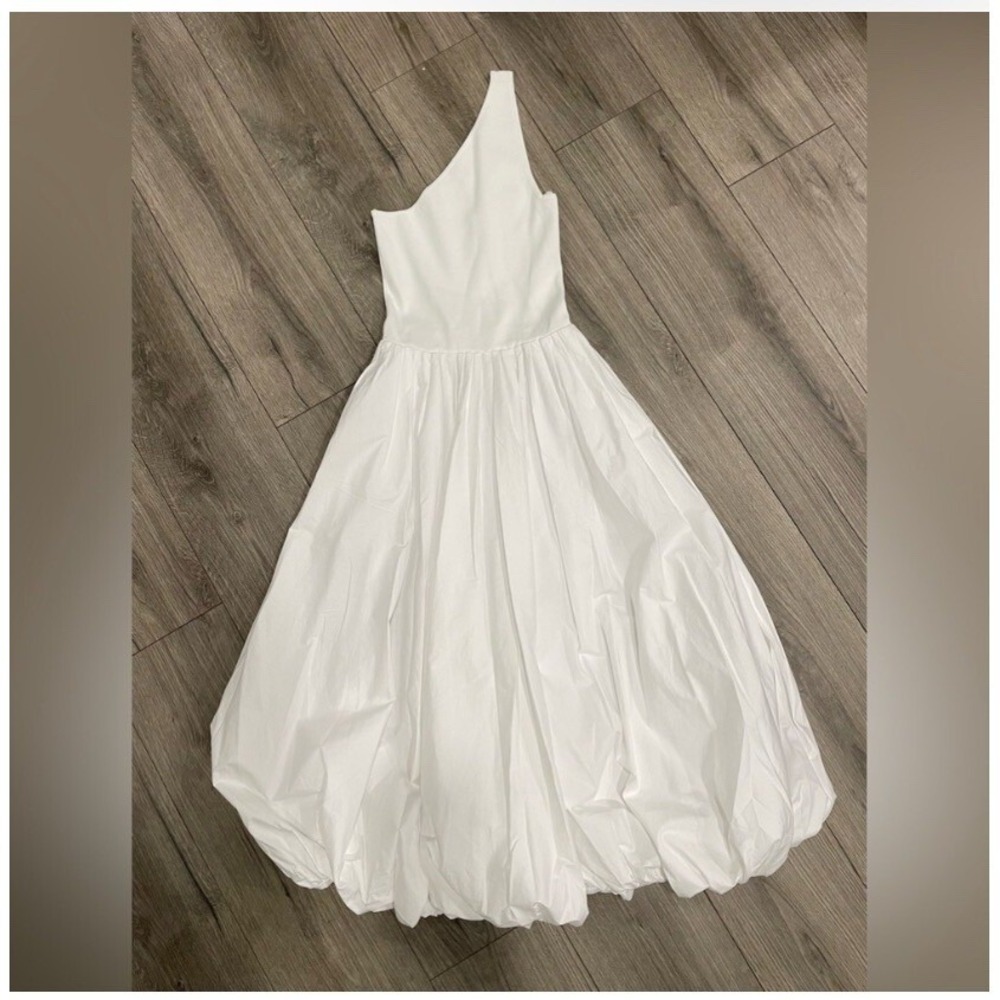 NWT‎ Derek lam Dune balloon dress in white sz 0